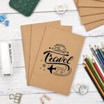 A5 Blank Kraft Notebook — Pack of 100, 60 Pages, 80 GSM