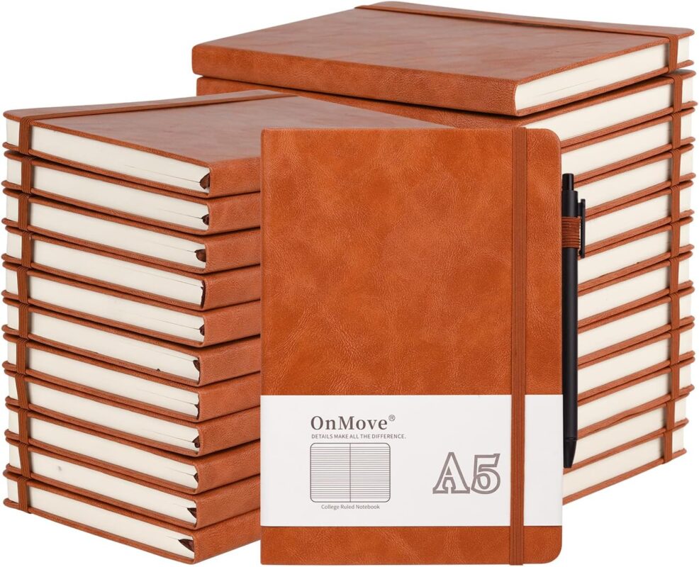 A5 Hardcover Journal with Pen Holder — Pack of 24, 100 GSM Paper