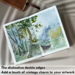 Deckle-Edge Watercolour Sketchbook — 100% Cotton, 300 GSM, 24 Sheets
