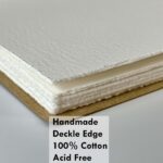 Deckle-Edge Watercolour Sketchbook — 100% Cotton, 300 GSM, 24 Sheets