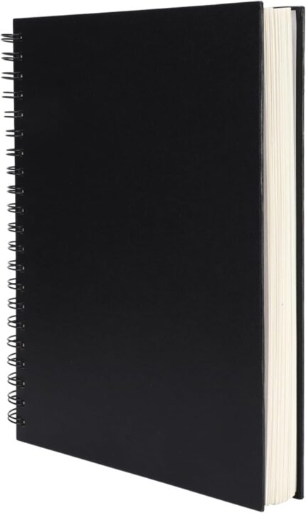 Hardbound Spiral Sketch Book 8.5 x 11 Inch — 80 Sheets, Acid-Free