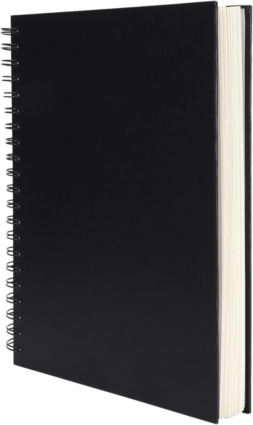 Hardbound Spiral Sketch Book 8.5 x 11 Inch — 80 Sheets, Acid-Free Hardbound Spiral Sketch Book 8.5 x 11 Inch — 80 Sheets, Acid-Free