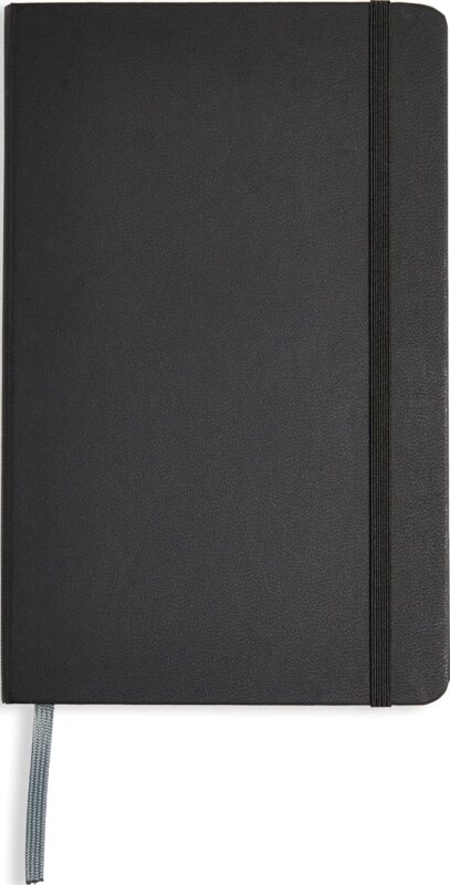 Hardcover Lined Writing Notebook with Elastic Closure — 240 Pages