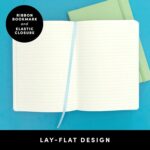 Lined Journal Notebook 5.6 x 8 Inch — 160 Pages, 100 GSM, Black
