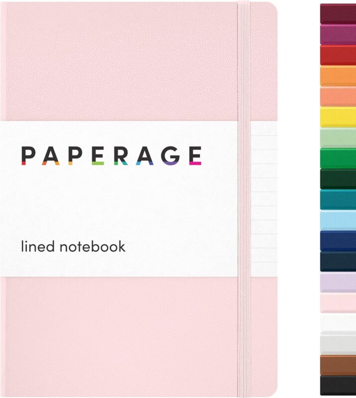 Lined Journal Notebook 5.6 x 8 Inch — 160 Pages, 100 GSM, Blush