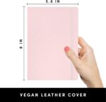 Lined Journal Notebook 5.6 x 8 Inch — 160 Pages, 100 GSM, Blush