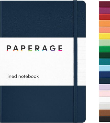 Lined Journal Notebook 5.6 x 8 Inch — 160 Pages, 100 GSM, Navy