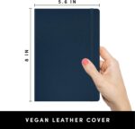 Lined Journal Notebook 5.6 x 8 Inch — 160 Pages, 100 GSM, Navy