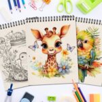 Mini Spiral Sketch Book 5.5 x 8.5 Inch — Pack of 10, 300 Sheets
