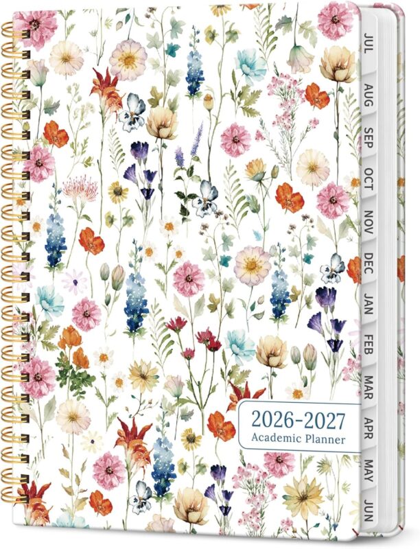 Monthly and Weekly Planner July 2026 – June 2027 — 6.3 x 8.5 Inch