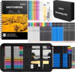 Sketching Art Set — 176 Pieces with Sketch Book and Pencils