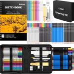Sketching Art Set — 176 Pieces with Sketch Book and Pencils