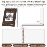 Spiral Sketch Book 9 x 12 Inch — 100 Sheets, Acid-Free Drawing Paper