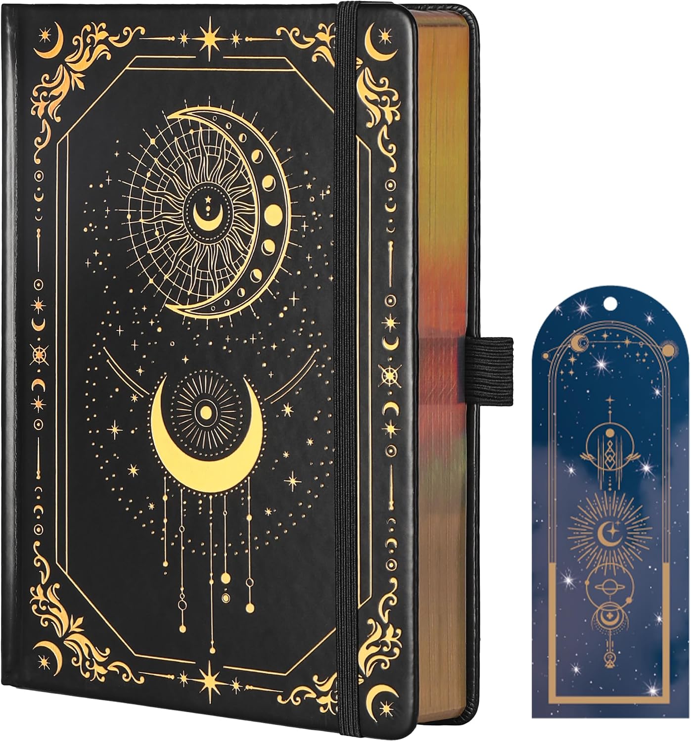 TIEFOSSI Line Journal Notebook for Women Men, 316 Pages,8.3x5.8 IN | Hardcover A5 College Ruled Notebook for Writing,Vintage Diary with Bookmark, for Work School, Note Taking - Image 9